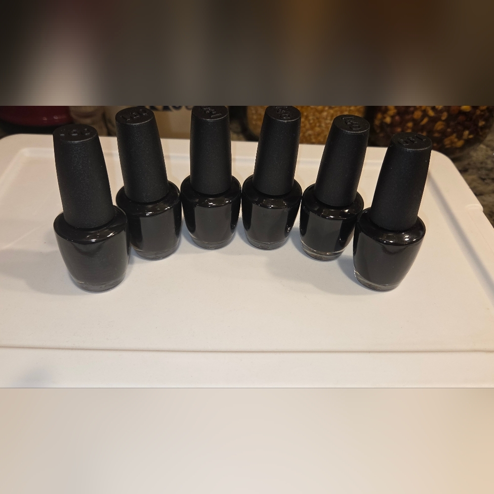 OPI Black Gel Nail Polish Set